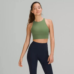 Black High Neck Bra Medium Support, B-D Cups, Lululemon,  Size 6